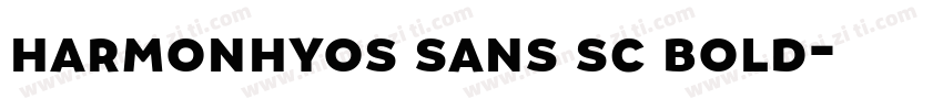 harmonhyos sans sc bold字体转换